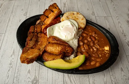 Bandeja Paisa at Ajiacos Restaurant