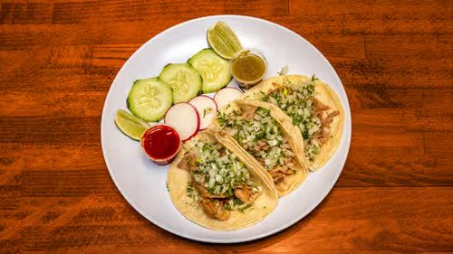 Tacos De Carnitas at Pollo Campestre