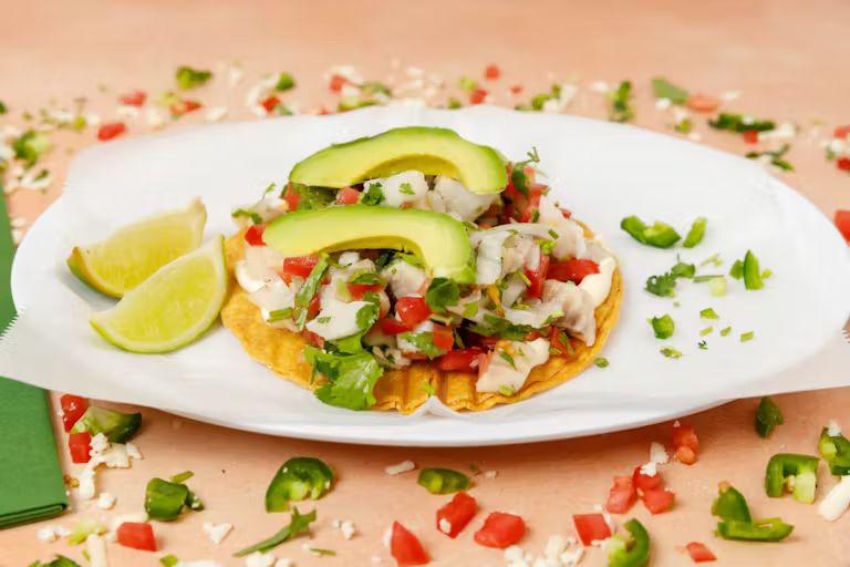 Tostadas de Ceviche (Tilapia) at Tommy's Tacos y Mas in Coral Springs, FL 33428 | YourMenu® Online Ordering