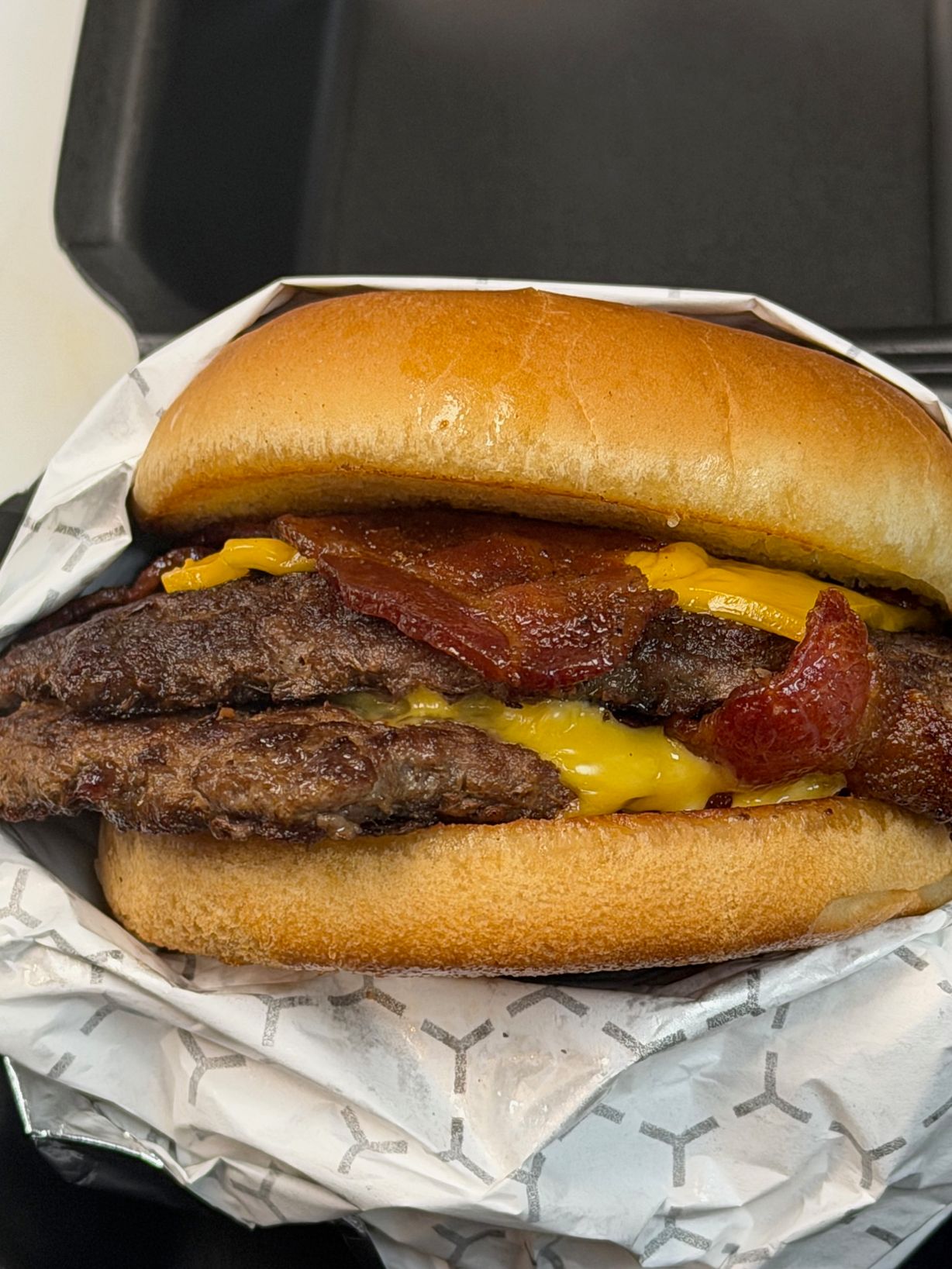 SWIRL BACON CHEESE BURGER at Rise’N Swirl at Rise Cafe – Mooresville in Mooresville, NC 28115 | YourMenu® Online Ordering