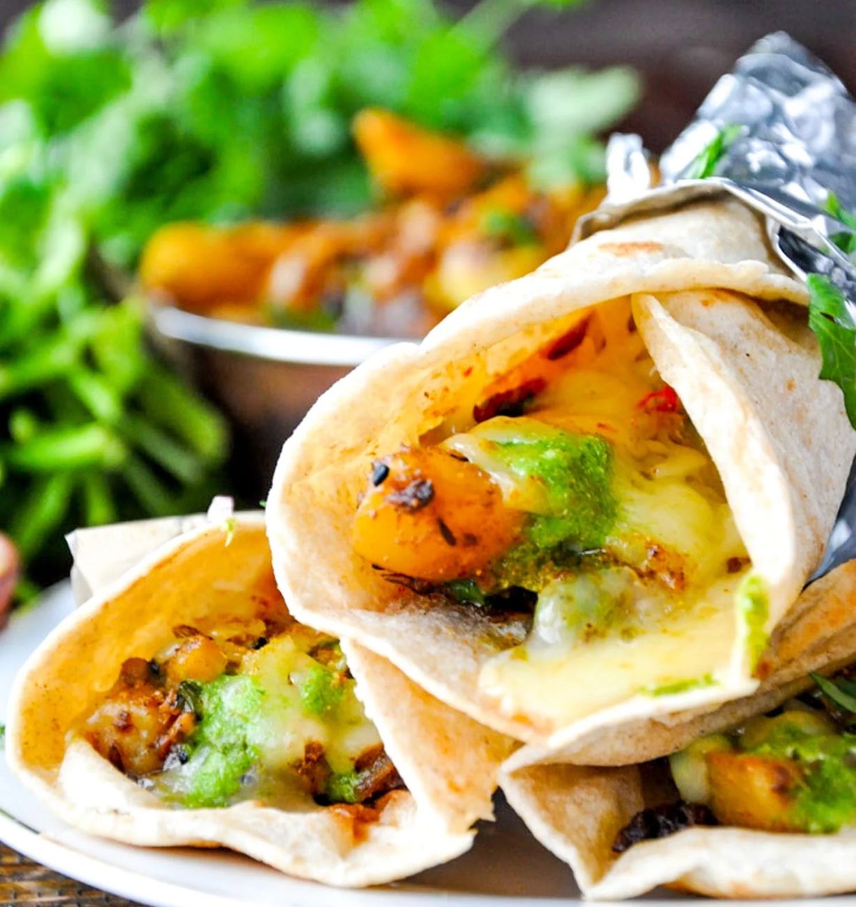 Aloo Tikki Kathi Roll at Jalsa Indian Cuisine in Ellicott City, MD 21043 | YourMenu® Online Ordering