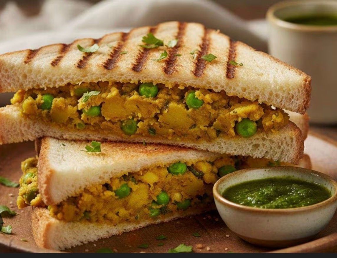 Aloo Matter Cheese Grill Sandwich at Jalsa Indian Cuisine in Ellicott City, MD 21043 | YourMenu® Online Ordering