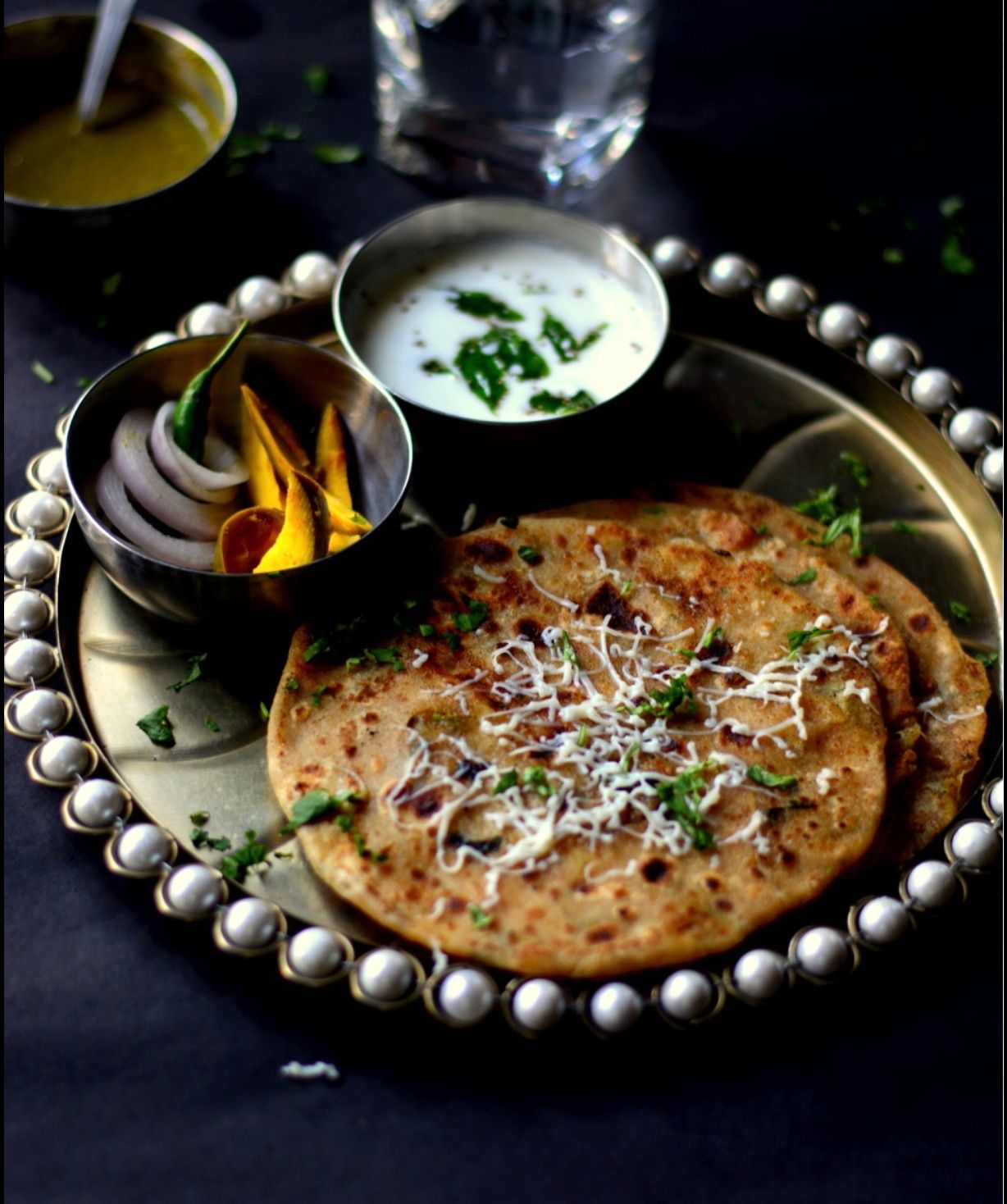 Cheese aloo chilly paratha at Jalsa Indian Cuisine in Ellicott City, MD 21043 | YourMenu® Online Ordering