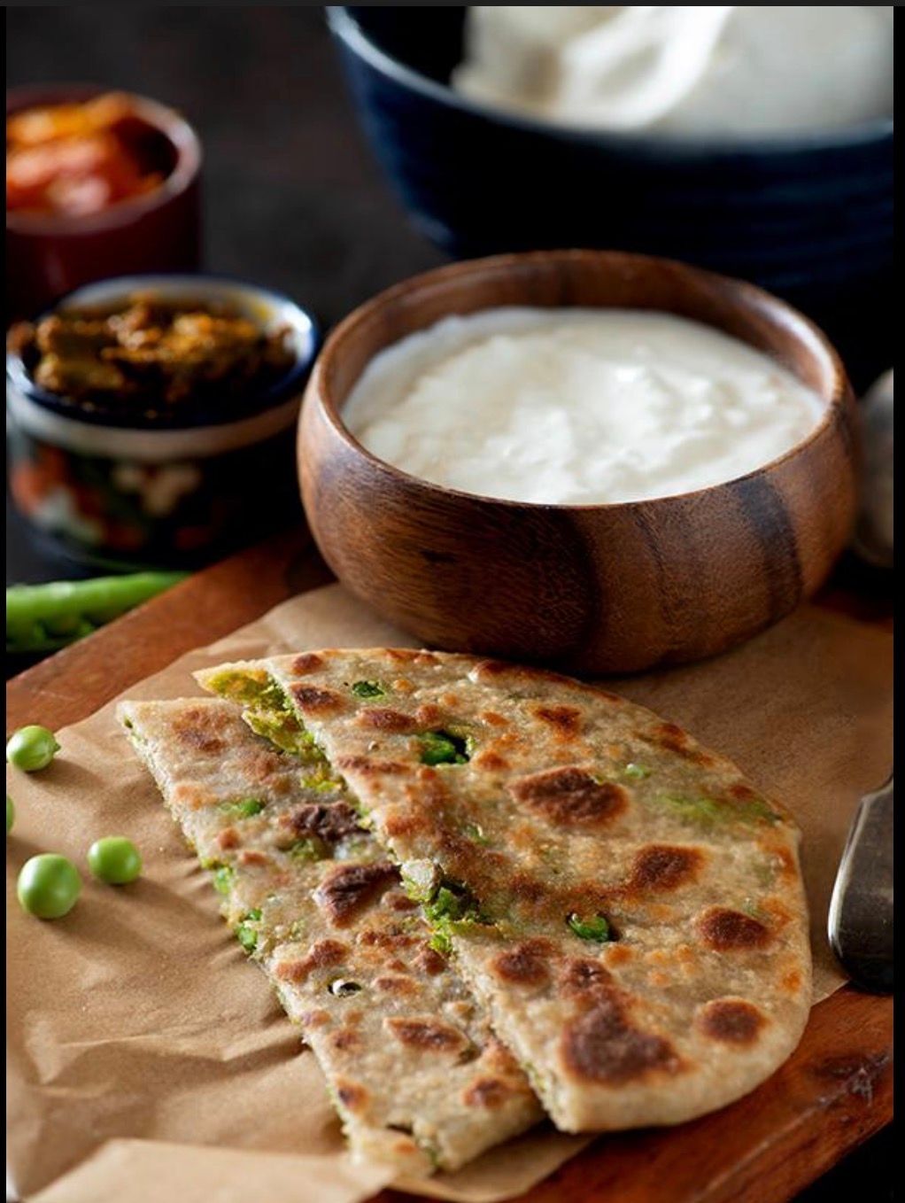 Cheese aloo matter paratha at Jalsa Indian Cuisine in Ellicott City, MD 21043 | YourMenu® Online Ordering