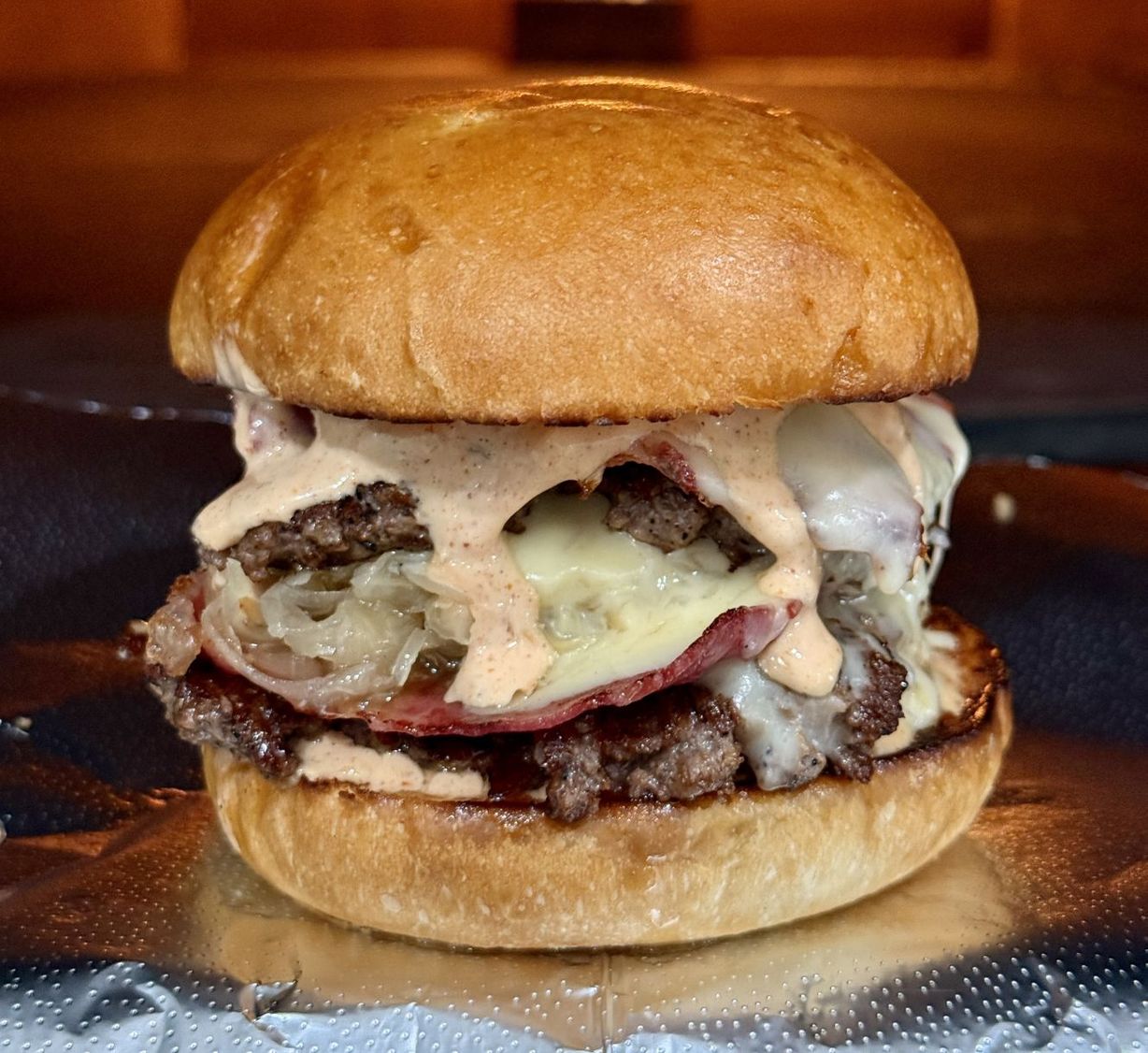REUBEN BURGER - DOUBLE at Friske Farm Market in Ellsworth, MI 49729 | YourMenu® Online Ordering