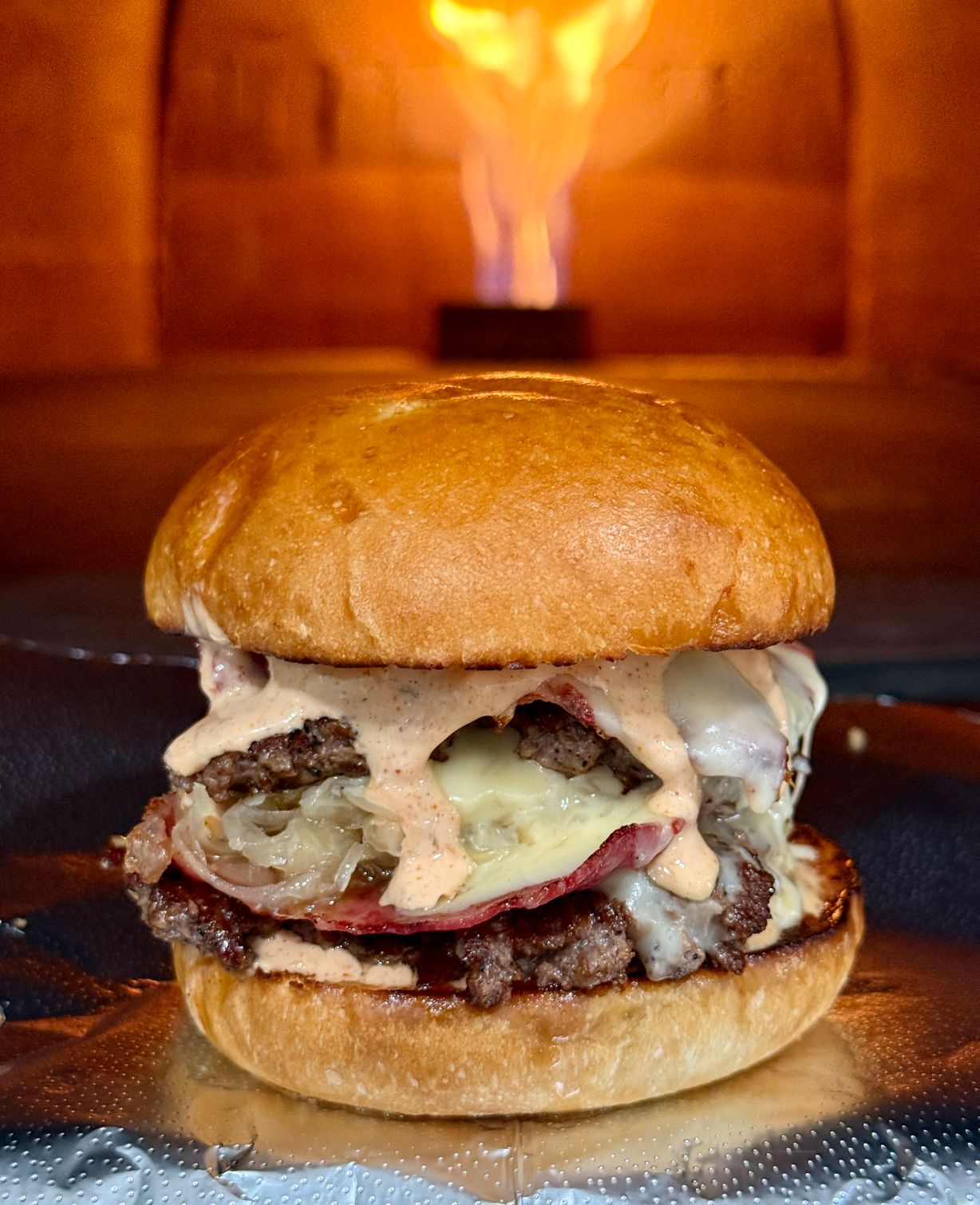 REUBEN BURGER - SINGLE at Friske Farm Market in Ellsworth, MI 49729 | YourMenu® Online Ordering