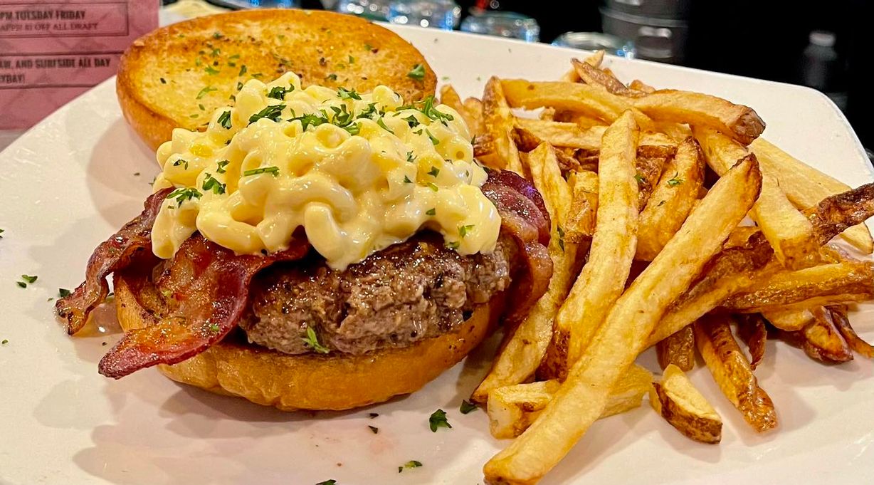 Mac N Cheese Burger at Coopers Tavern in Edgewater, MD 21037 | YourMenu® Online Ordering