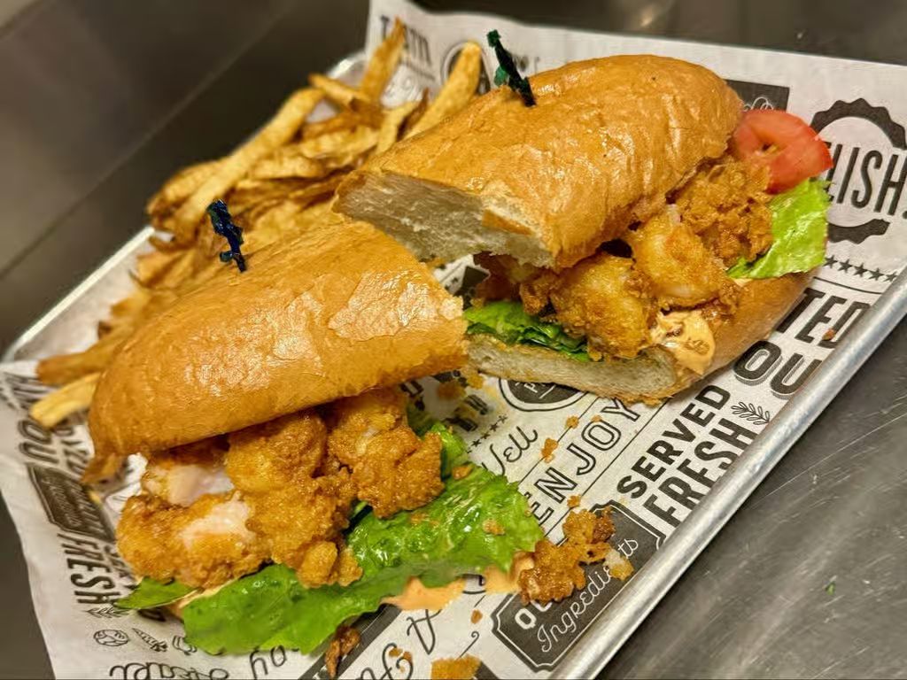 Shrimp Po Boy at Coopers Tavern in Edgewater, MD 21037 | YourMenu® Online Ordering