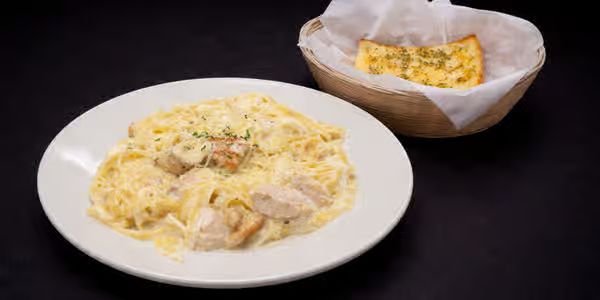 Oven Baked Chicken Fettuccine Alfredo at House of Pizza in Cowpens, SC 29330 | YourMenu® Online Ordering
