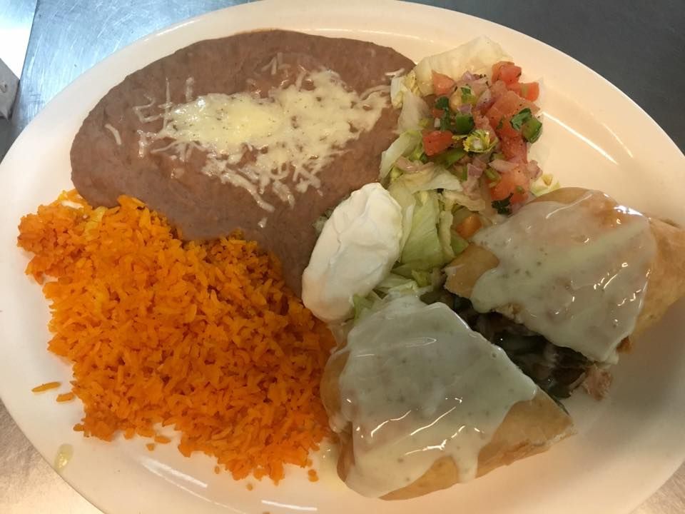 Fajita Chimichanga (Lunch) at Rio Bravo Mexican Restaurant in Okeechobee, FL 34972 | YourMenu® Online Ordering