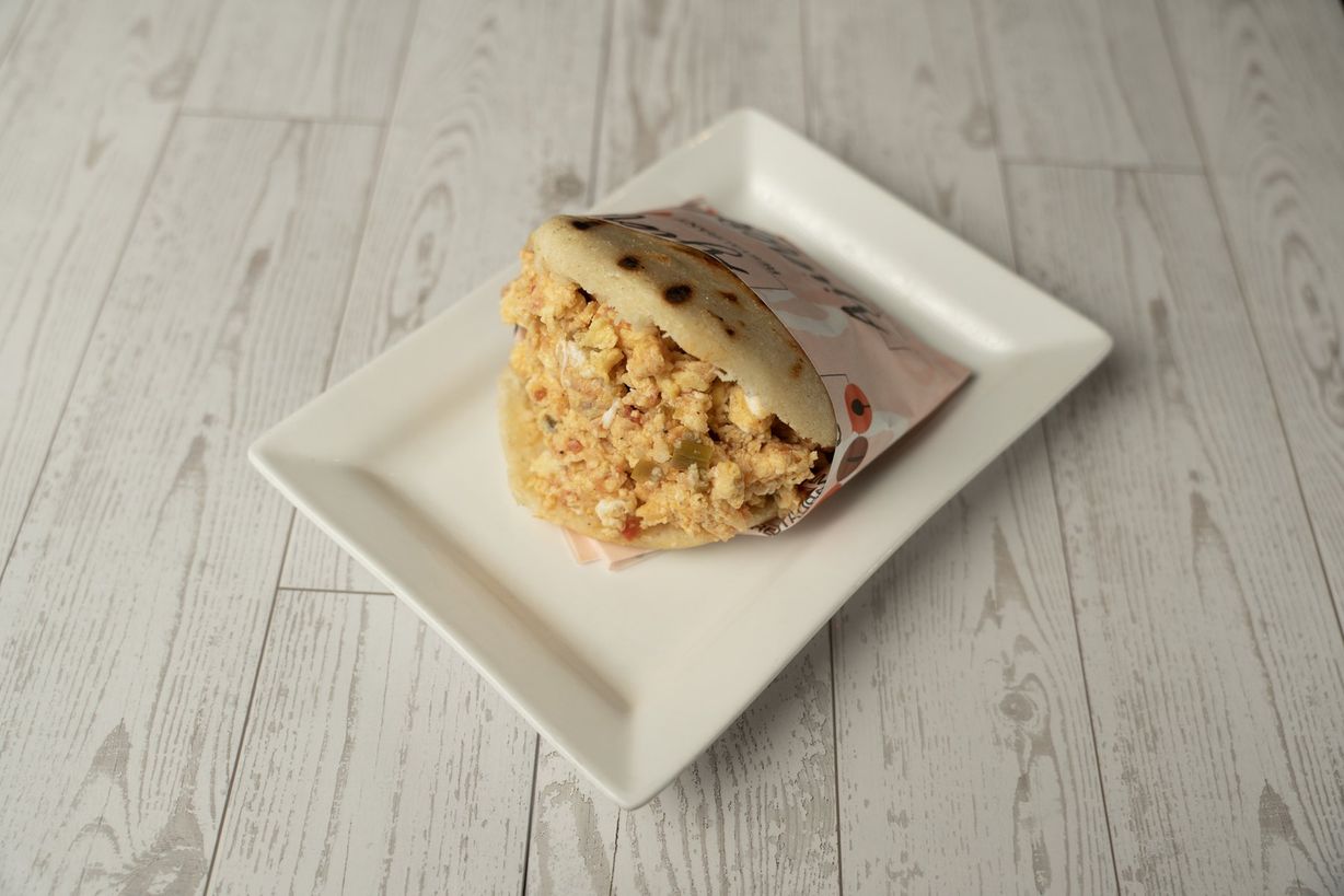 Arepa Venezolana con Perico at Ajiacos Restaurant in Hallandale Beach, FL 33009 | YourMenu® Online Ordering