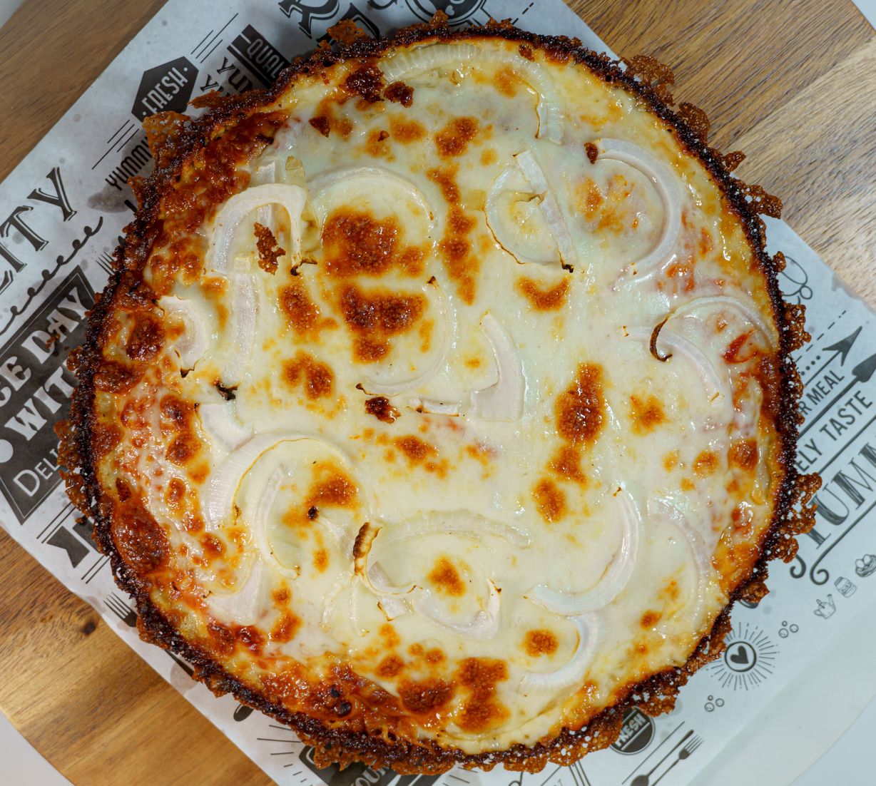 Pizza Cebolla at Rikat's Pizza in NAPLES, FL 34120 | YourMenu® Online Ordering