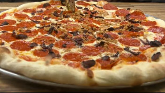 Meat Lovers Pizza at A Slice of Home Pizzeria in Jamestown, NY 14701 | YourMenu® Online Ordering