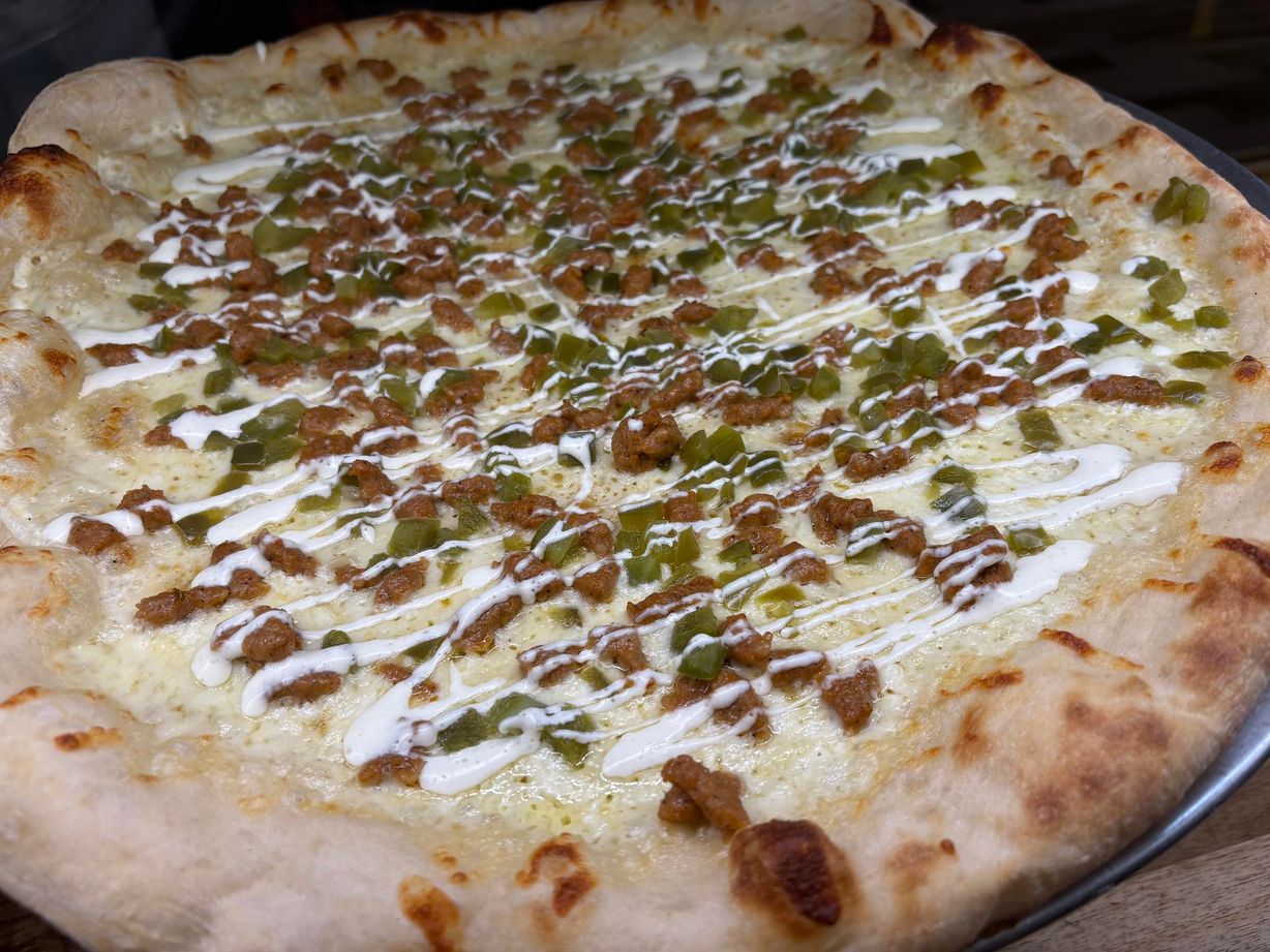 Stuffed Pepper Pizza at A Slice of Home Pizzeria in Jamestown, NY 14701 | YourMenu® Online Ordering