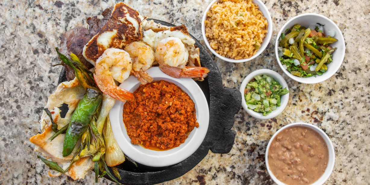 Molcajete at Restaurante Las Chonitas in Oakland Park, FL 33309 | YourMenu® Online Ordering