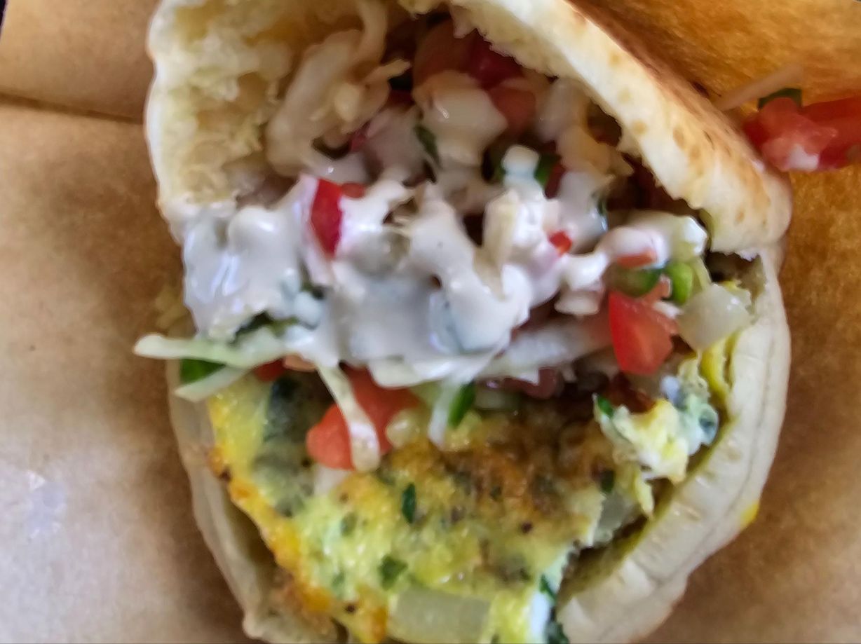 Herb Omelette Pita at Yossef’s LAFFA - MILIA in Owings Mills, MD 21117 | YourMenu® Online Ordering