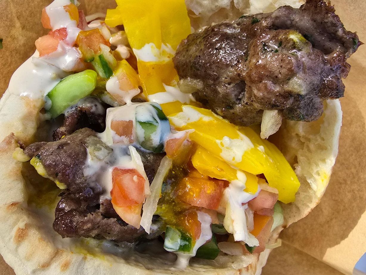 Kabob Sandwich at Yossef’s LAFFA - MILIA in Owings Mills, MD 21117 | YourMenu® Online Ordering
