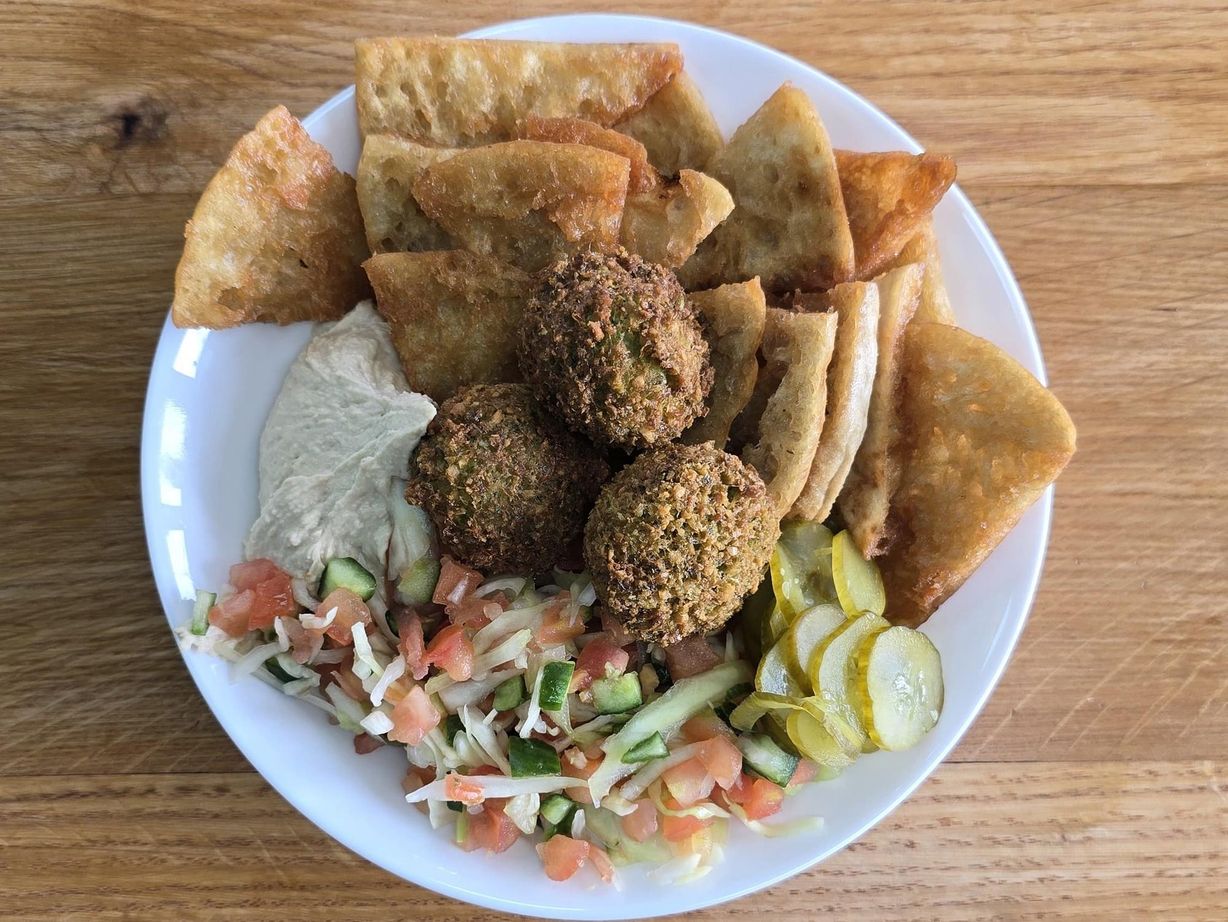 Pita Nachos at Yossef’s LAFFA - MILIA in Owings Mills, MD 21117 | YourMenu® Online Ordering