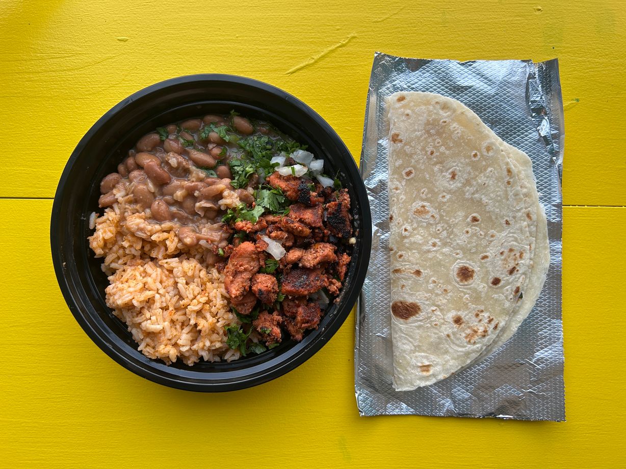Al Pastor Plate at Tacali Order for Pickup in DOWNTOWN LOS ANGELES, CA 90013 | YourMenu® Online Ordering