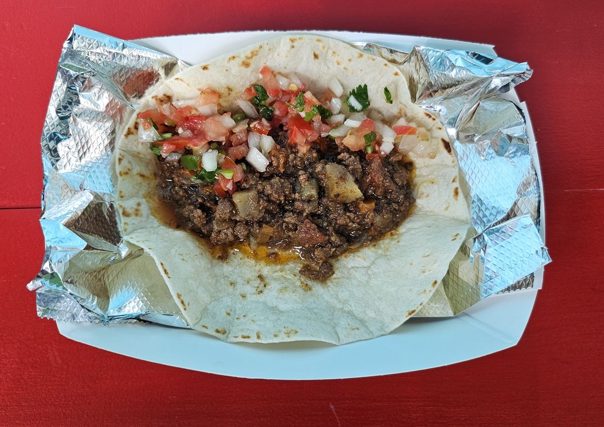 Picadillo Taco at Tacali Order for Pickup in DOWNTOWN LOS ANGELES, CA 90013 | YourMenu® Online Ordering