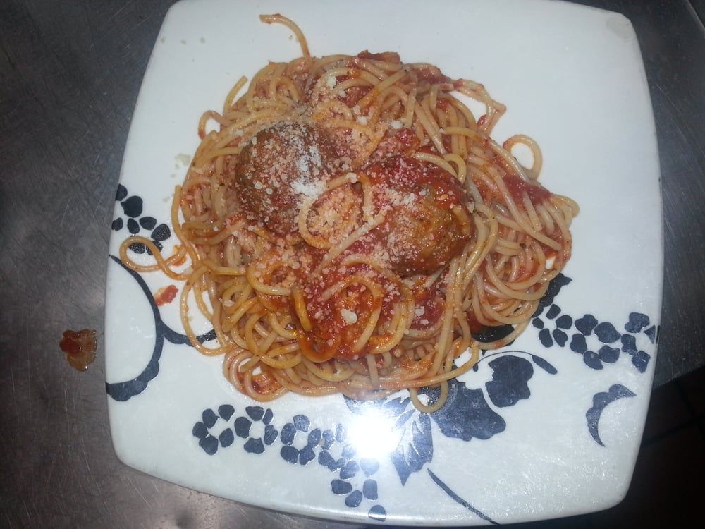 SPAGHETTI MEAT BALLS at MANHATTAN PIZZA PLACE in HIALEAH, FL 33016 | YourMenu® Online Ordering