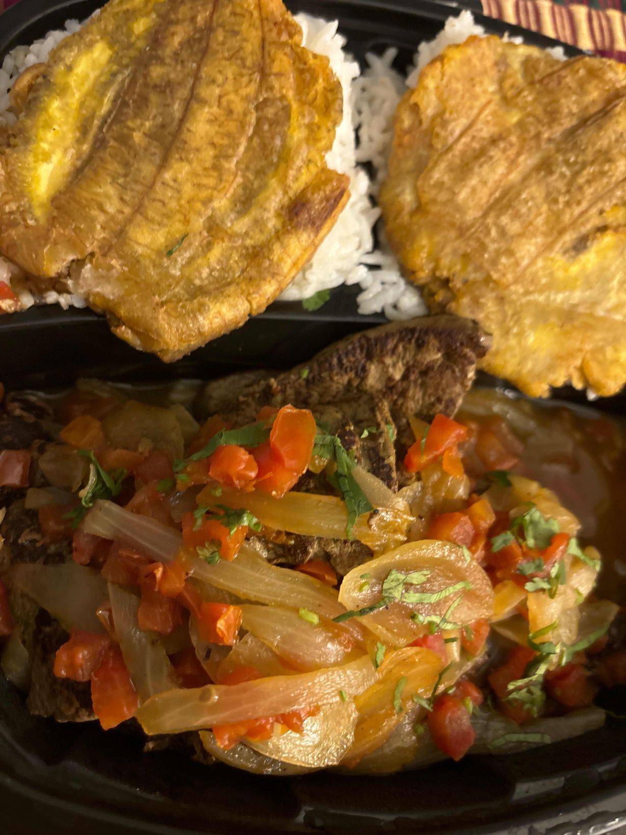 HIGADO ENCEBOLLADO at Sabor Latino Restaurant | Boynton Beach in Boynton Beach, FL 33426 | YourMenu® Online Ordering