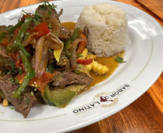 LOMO SALTADO at Sabor Latino Restaurant | Boynton Beach in Boynton Beach, FL 33426 | YourMenu® Online Ordering