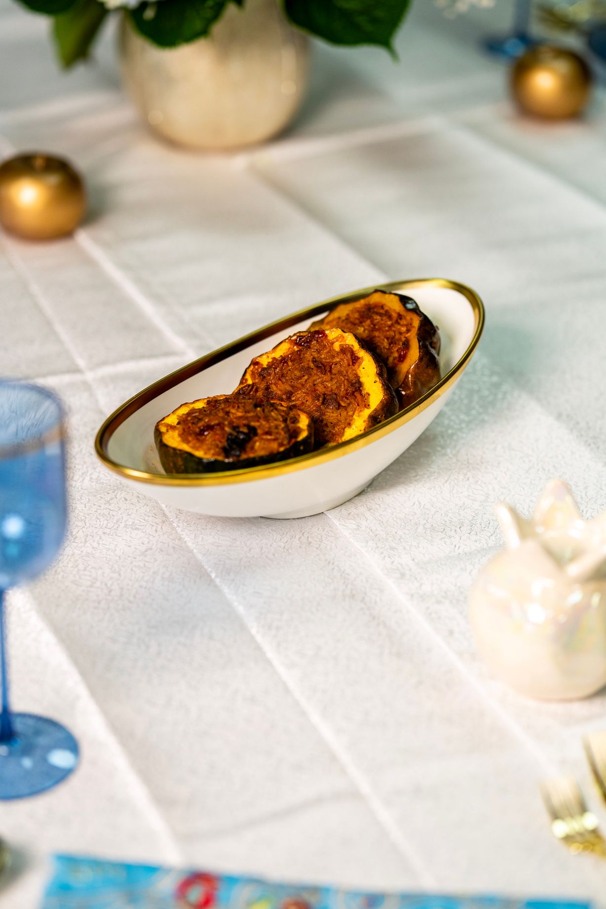 Stuffed Acorn Squash at Yossef’s Holiday Menu in Owings Mills, MD 21117 | YourMenu® Online Ordering