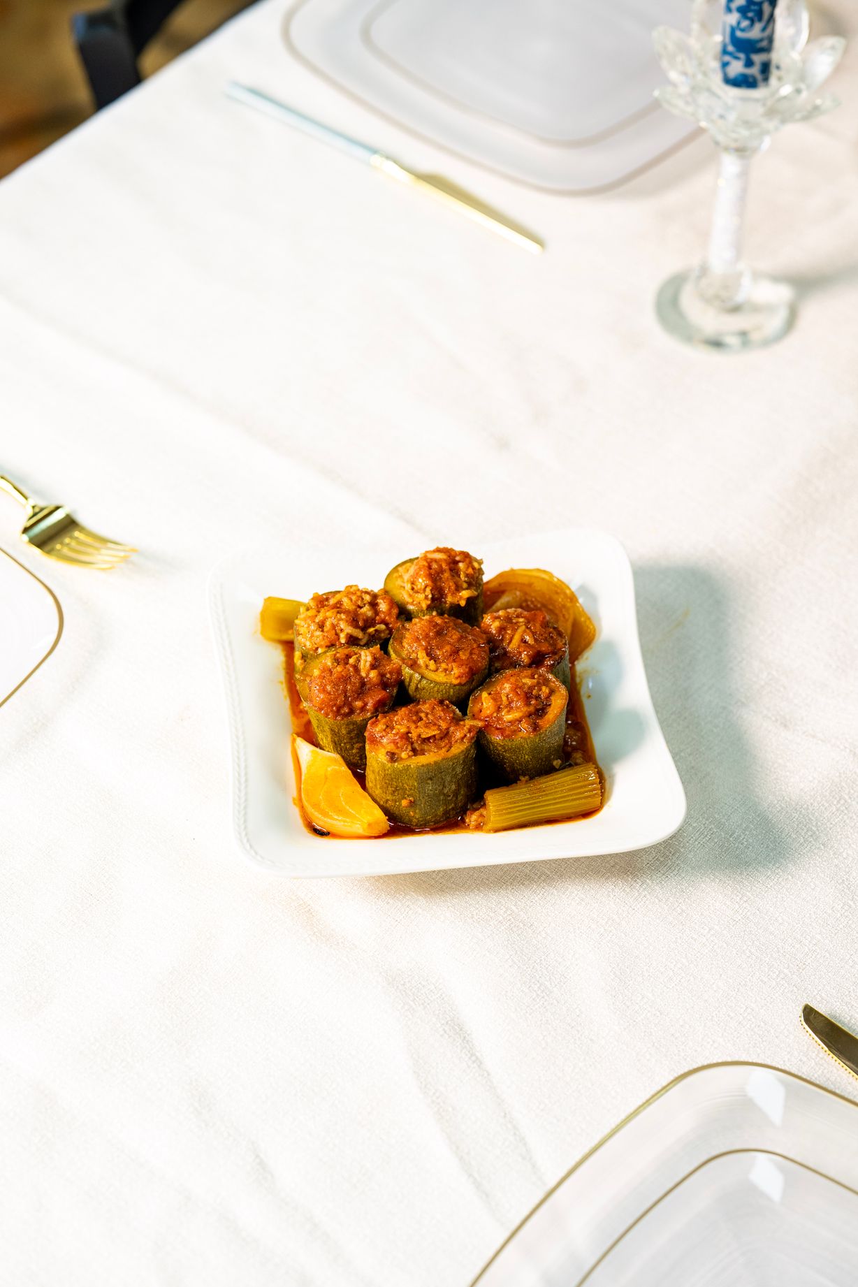 Beef & Rice Stuffed Zucchini at Yossef’s Holiday Menu in Owings Mills, MD 21117 | YourMenu® Online Ordering