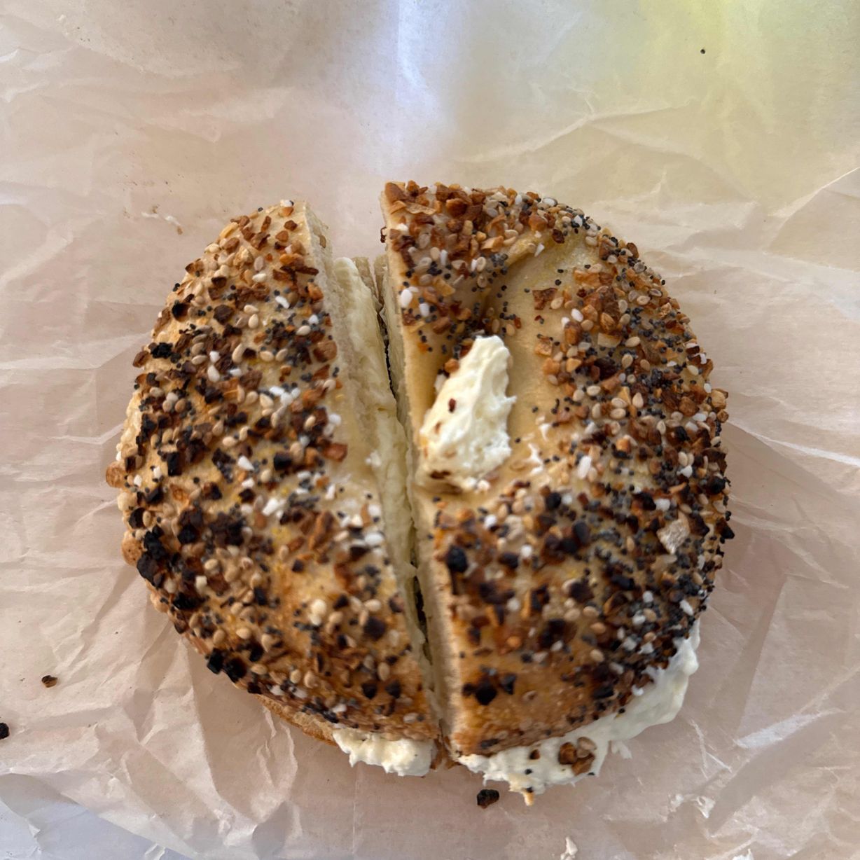 Bagel w/Plain Cream Cheese at The Bagelry | Silver Spring in Silver Spring, MD 20904 | YourMenu® Online Ordering