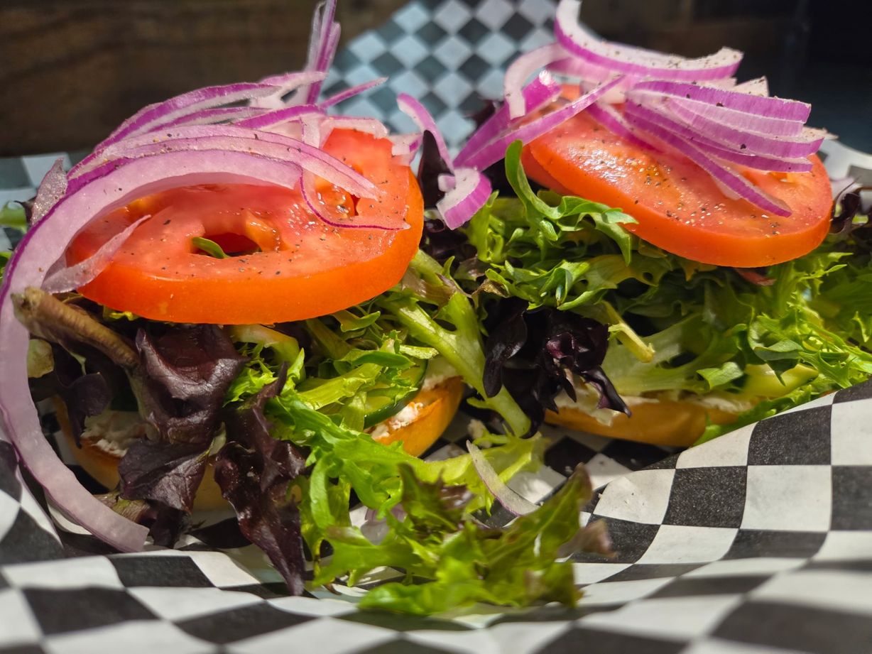 Open-Faced Veggie Bagel at The Exchange in Colorado Springs, CO 80903 | YourMenu® Online Ordering