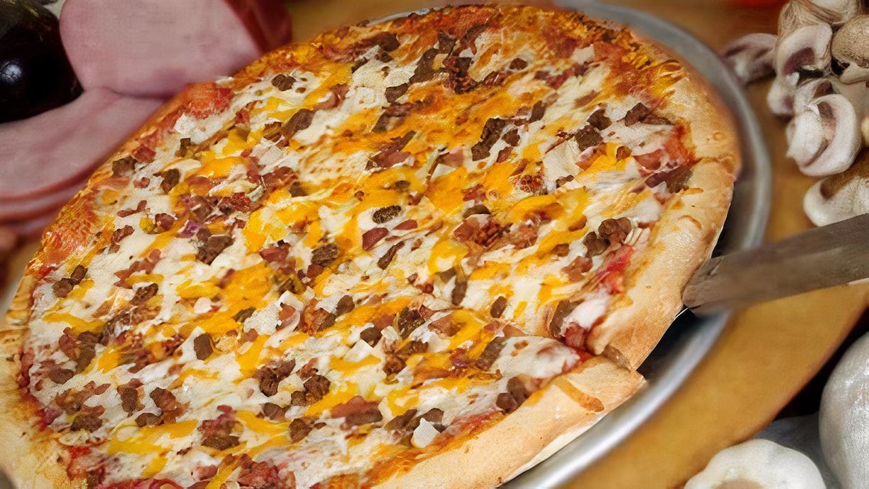 Bacon Cheeseburger Pizza at Pizza Express in Glen Burnie, MD 21061 | YourMenu® Online Ordering