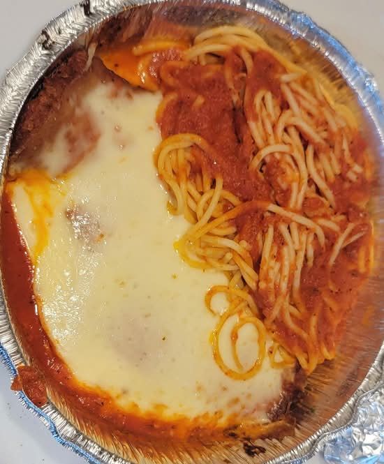 Chicken Parmigiana W/ Spaghetti at Sams Pizza Pasta Cedar Hill in Cedar Hill, TX 75104-2673 | YourMenu® Online Ordering