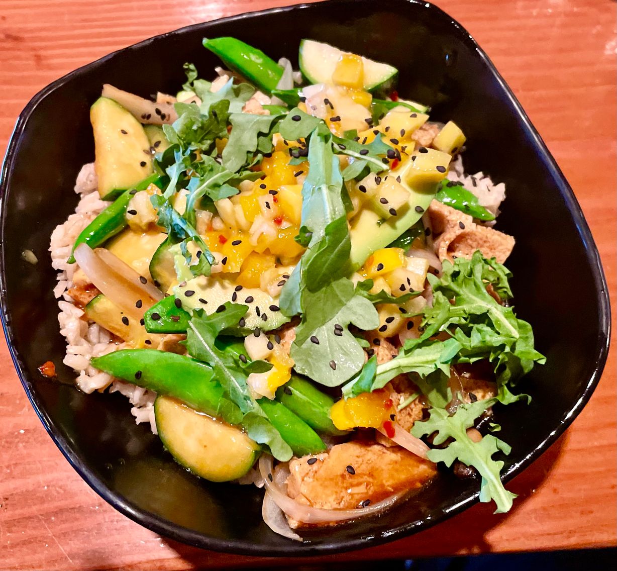 Honey Ginger Salmon Bowl at BRIX Grill in Roseburg, OR 97470 | YourMenu® Online Ordering