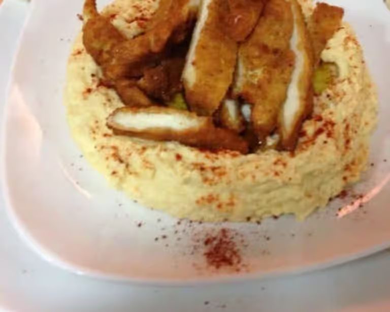 Schnitzel Platter at Izgara Middle Eastern in Plantation, FL 33324 | YourMenu® Online Ordering