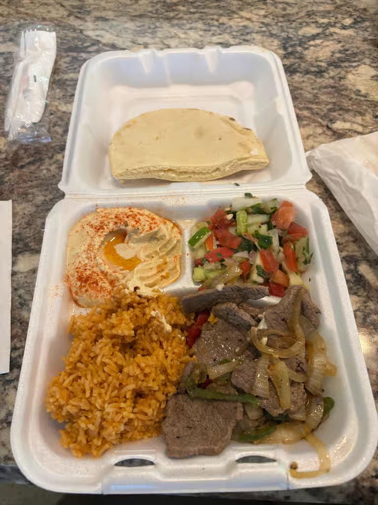 Grilled Steak Platter at Izgara Middle Eastern in Plantation, FL 33324 | YourMenu® Online Ordering