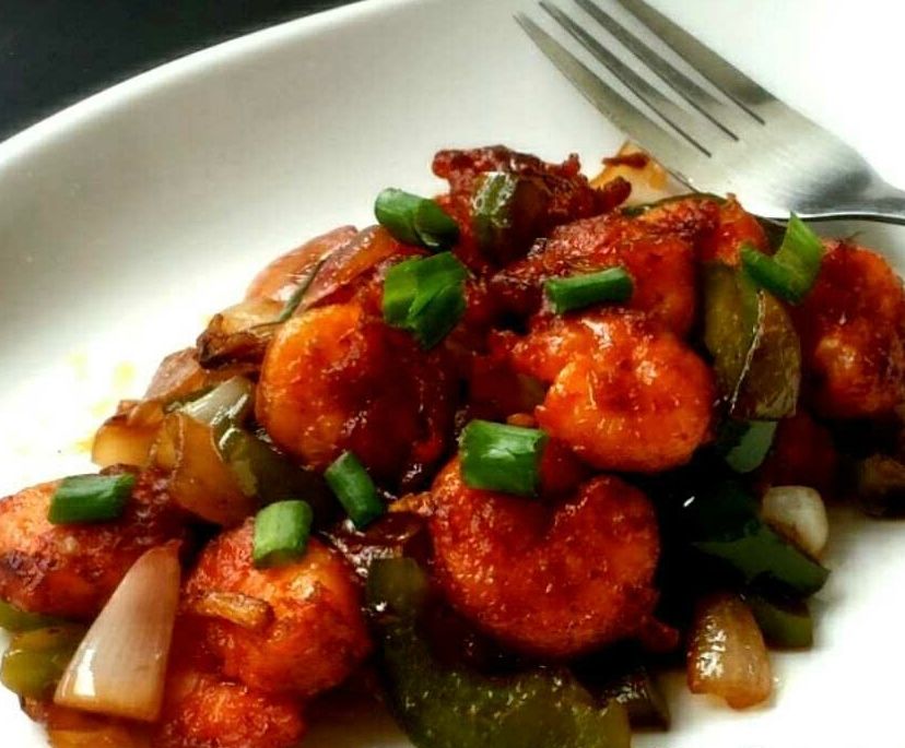 Chilly Shrimp at Olives Pizza & Grill Indian Cuisine in GAINESVILLE, VA 20155 | YourMenu® Online Ordering