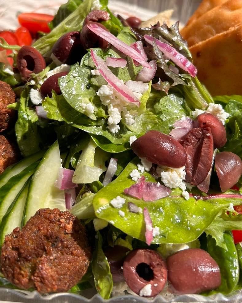 Holy Hummus Greek Salad at Meadowlark Bakery & Cafe in WARMINSTER, PA 18974 | YourMenu® Online Ordering
