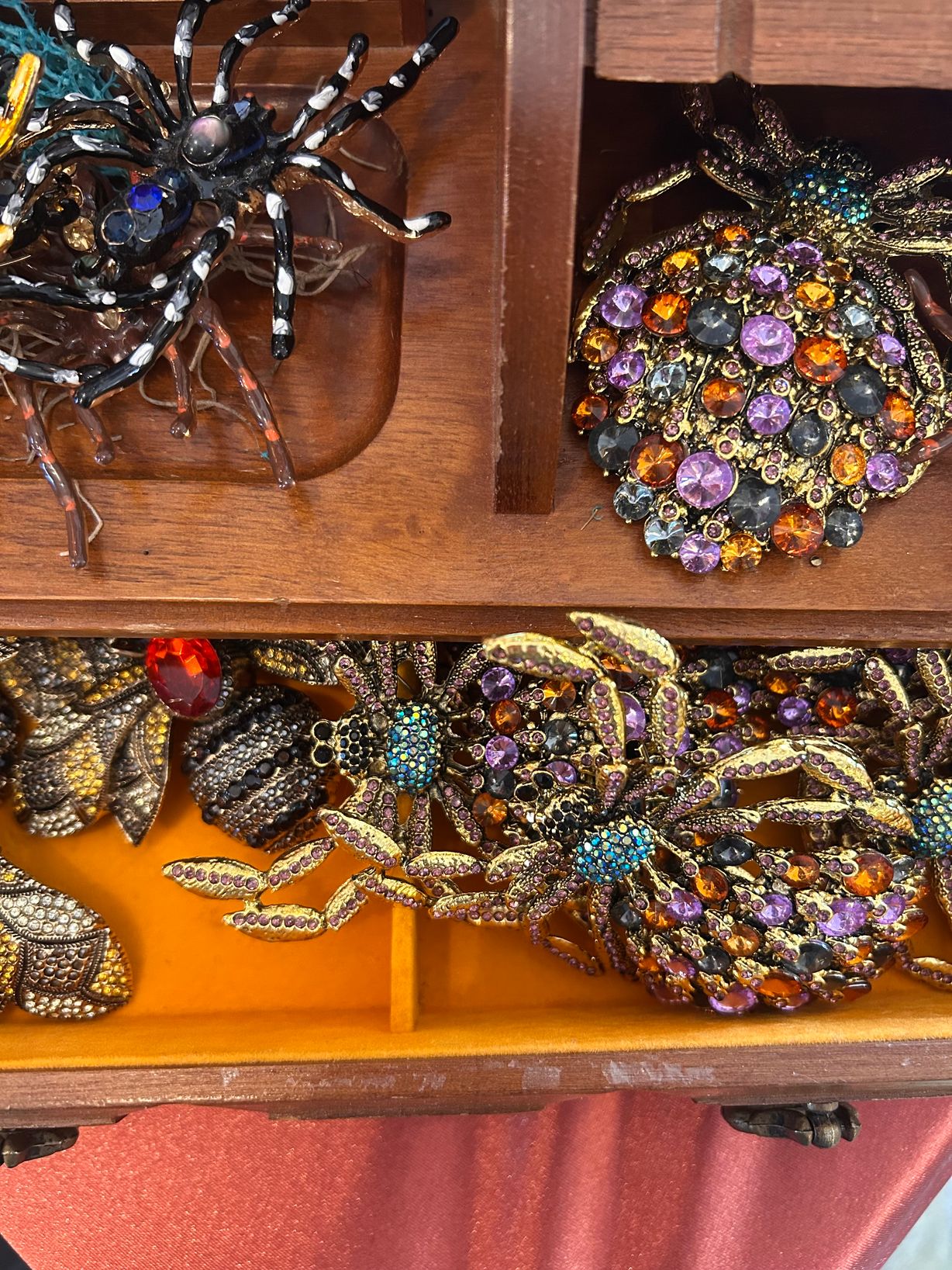 Multi Crystal Spider Brooch at Meadowlark Bakery & Cafe in WARMINSTER, PA 18974 | YourMenu® Online Ordering