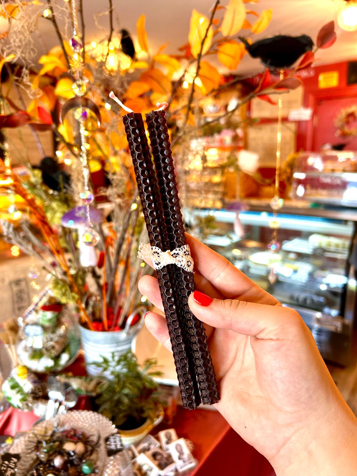 Pair Taper Beeswax Candles at Meadowlark Bakery & Cafe in WARMINSTER, PA 18974 | YourMenu® Online Ordering