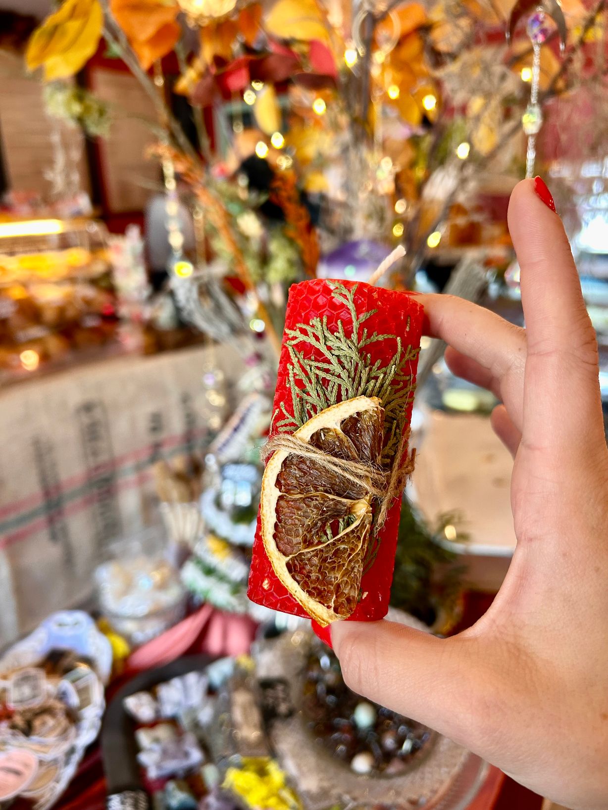 Dried Fruit Beeswax Candle at Meadowlark Bakery & Cafe in WARMINSTER, PA 18974 | YourMenu® Online Ordering