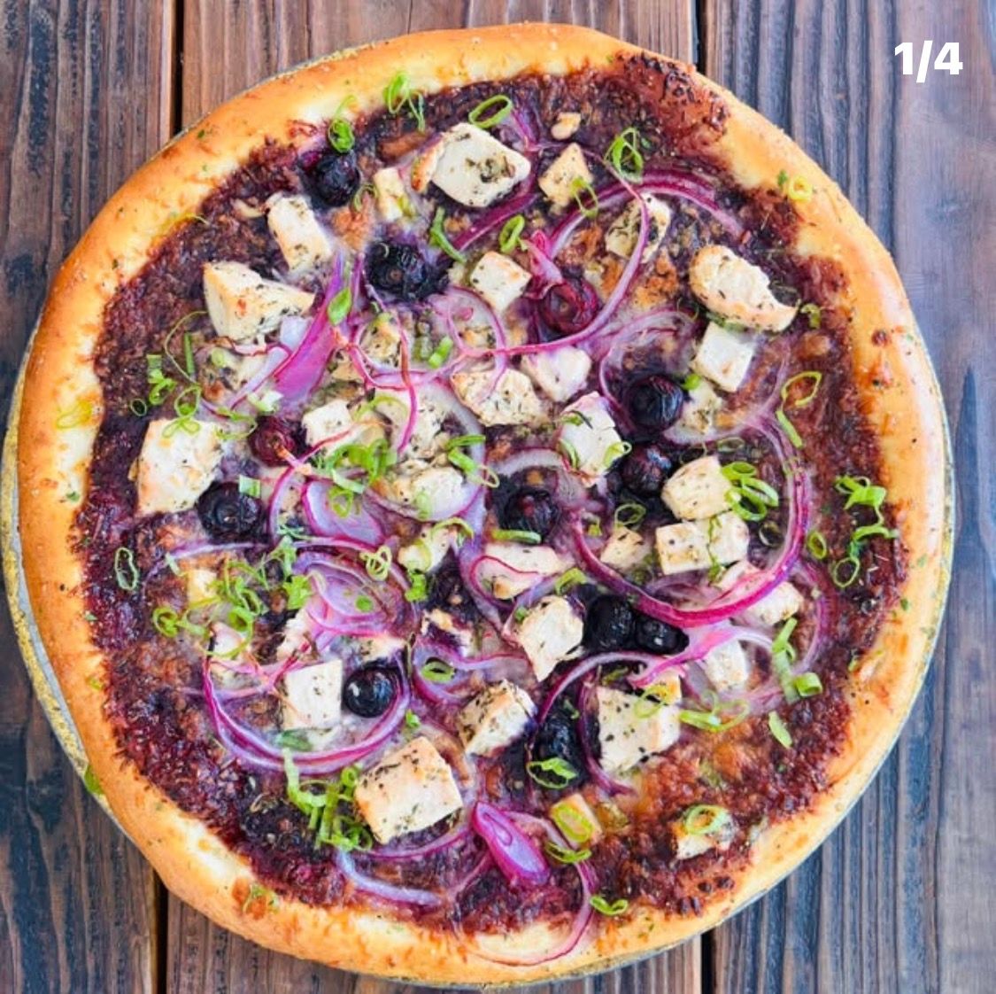Be The Lighr Day- Blueberry/BBQ Chicken Pizza at Meadowlark Bakery & Cafe in WARMINSTER, PA 18974 | YourMenu® Online Ordering
