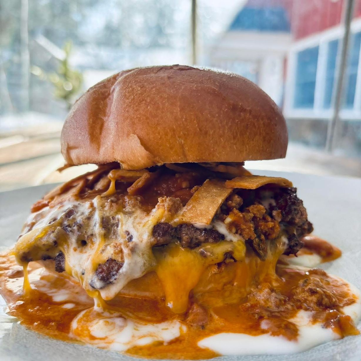 LIFE CAN BE MESSY (CHILI SMASH BURGER) at Meadowlark Bakery & Cafe in WARMINSTER, PA 18974 | YourMenu® Online Ordering
