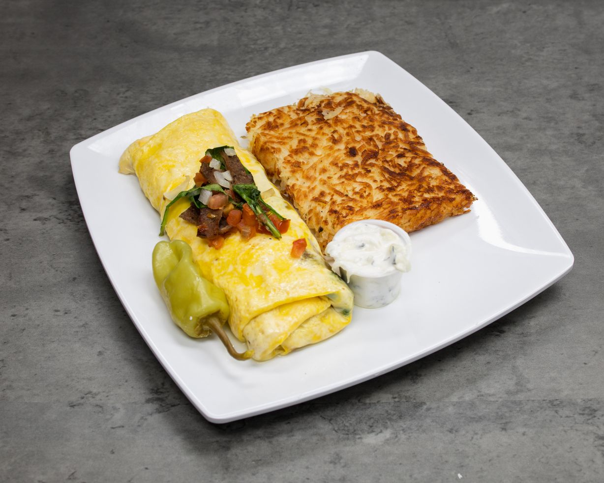 Greek Omelet at Sweet Mama's Restaurant in Orlando, FL 32832 | YourMenu® Online Ordering