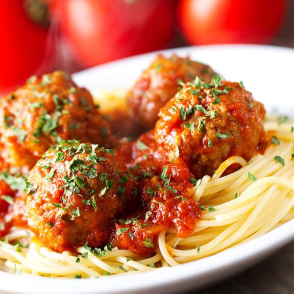 Spaghetti with Meatballs at Carmine's Pizza Downtown in DALLAS, TX 75201 | YourMenu® Online Ordering