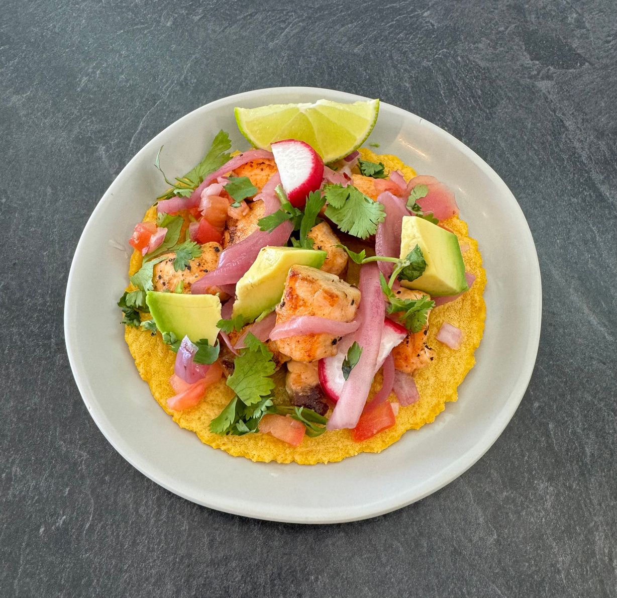 Taco Salmon at La Brasita in Derwood, MD 20855 | YourMenu® Online Ordering