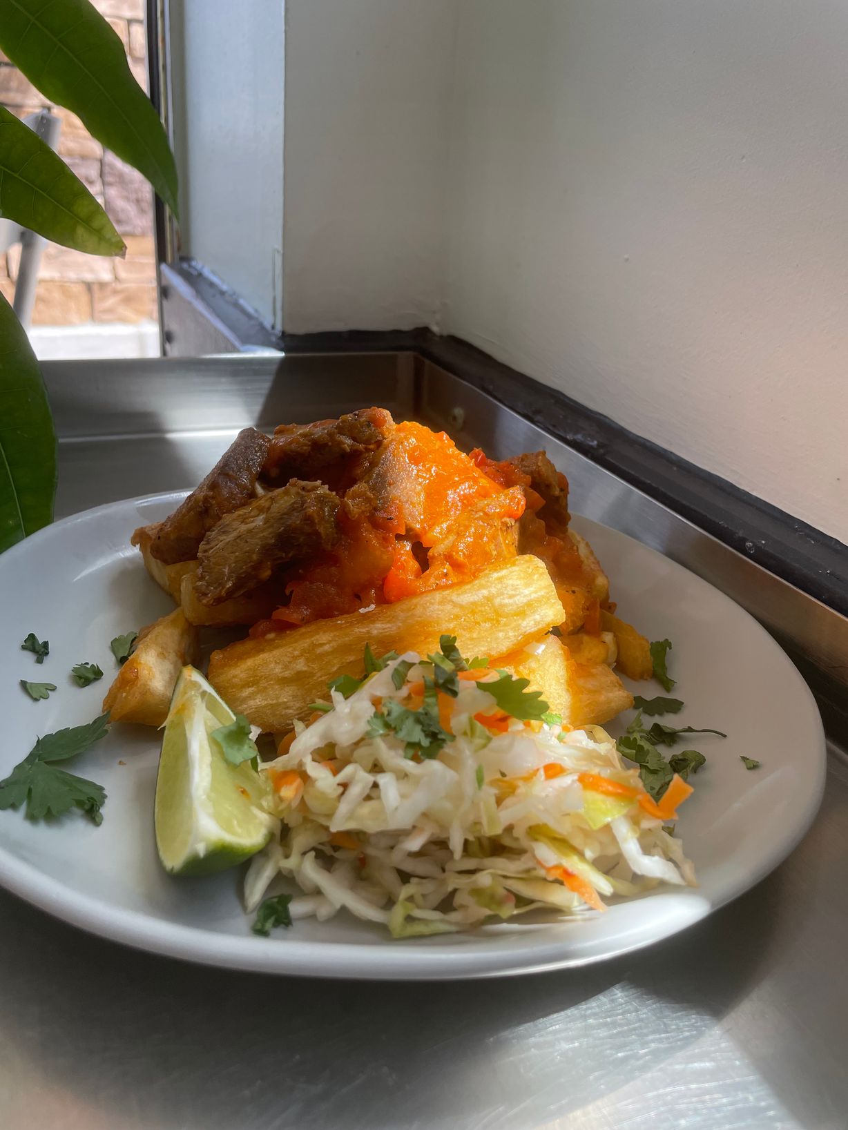 Yuca Con Chicharon at La Brasita in Derwood, MD 20855 | YourMenu® Online Ordering