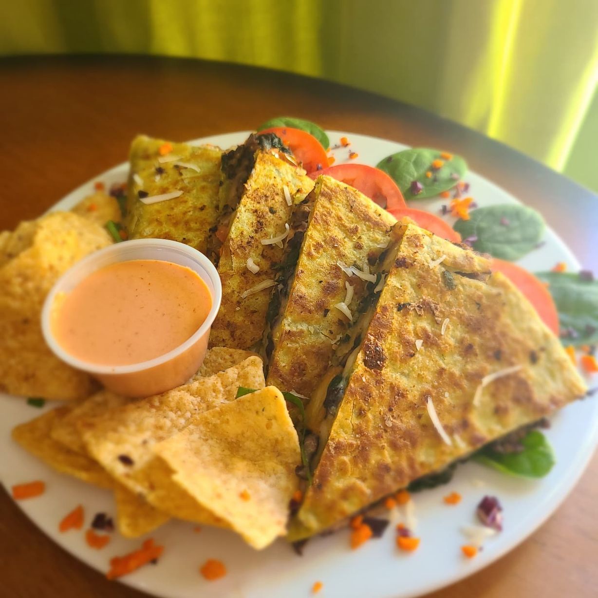 Quesadilla at Subia's Vegan Cafe in Jersey City, NJ 07302 | YourMenu® Online Ordering