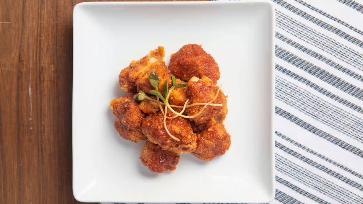 Baked Cauliflower Platter in BBQ sauce at Subia's Vegan Cafe in Jersey City, NJ 07302 | YourMenu® Online Ordering