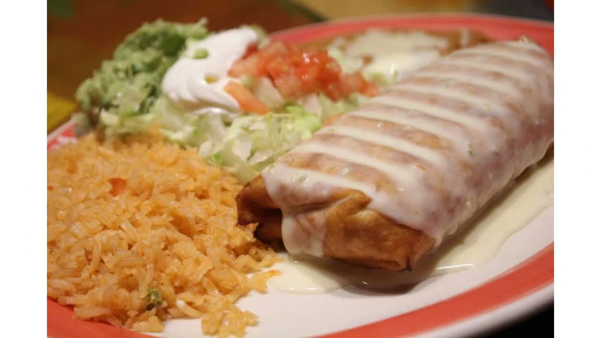 Lunch Chimichanga at Fiesta Charra Ashland in Ashland, OH 44805 | YourMenu® Online Ordering